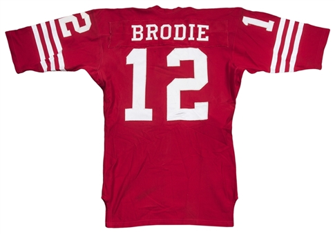 1970-73 John Brodie San Francisco 49ers Home Jersey (MEARS A10)